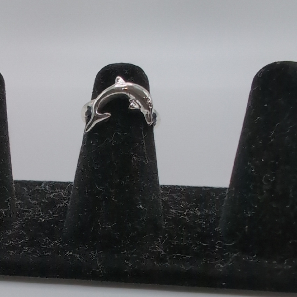 Silver Dolphin Ring